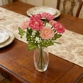thumbnail image 6 of Artificial Small Tea Bud Fake Flowers, Silk Floral Bouquet for Wedding Mother's Day Bridal Decor, Realistic Faux Flower Arrangement for Home Table and Mantel Decor, F, 6 of 6