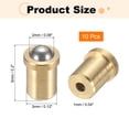 thumbnail image 2 of 10Pcs 304 Stainless Steel Ball Plunger, 2mm Dia. Ball Catch Latch Smooth Push Fit Spring Plunger Precision Positioning End Force 8N for Mechanical Devices, Furniture (3x5mm), 2 of 6