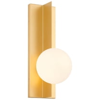 62336LEDDLP-GLD/OPL Access Lighting Euro - 4.5W 1 LED Wall Sconce-16 Inches Tall and 6 Inches Wide
