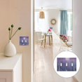 thumbnail image 7 of Yayeee Toggle Light Switch Wall Plate 2-Gang 4.56"x4.48" Decorative Outlet Cover, Purple Forest, 7 of 7