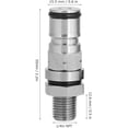 thumbnail image 2 of ZOUSSIQI Gas Balls Lock Post, Stainless Steel Balls Lock Adapter, Keg Posts Parts Liquid Balls Lock Threaded Post Corny Gas Adapter Beer Keg Balls Lock Adapter Post (gas) CA919-17468, 2 of 9