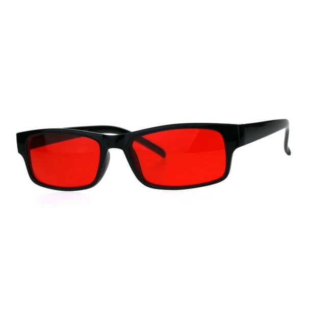 red hippy glasses
