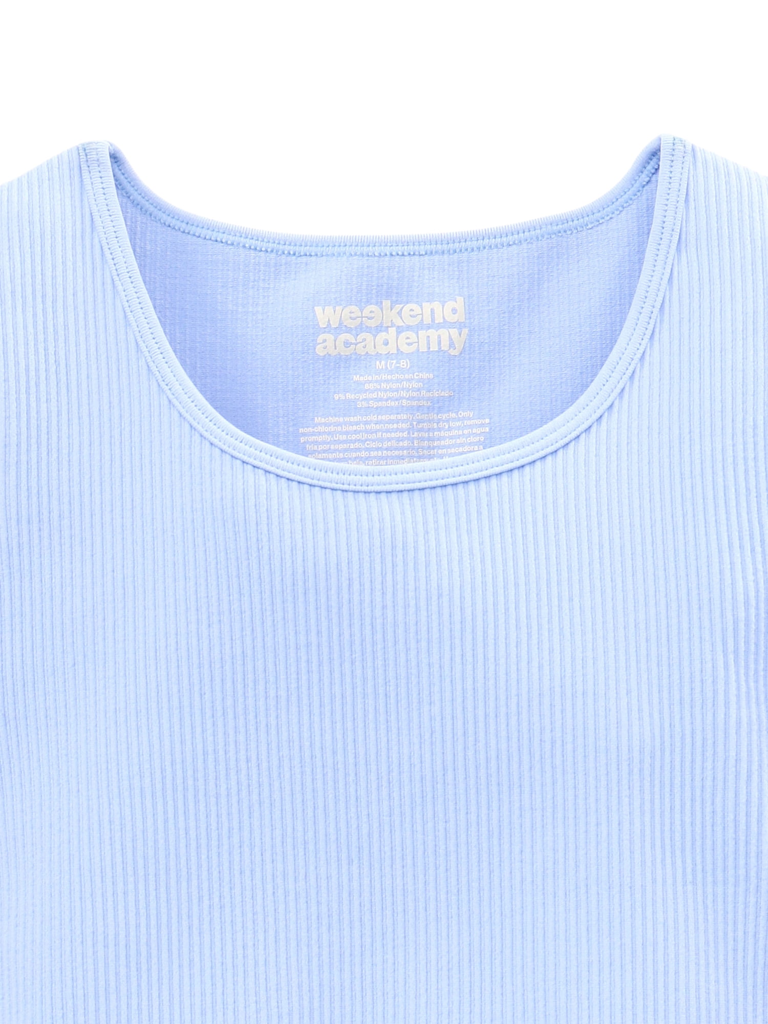 Weekend Academy Girls Cap Sleeve Seamless Top, Sizes 4-18