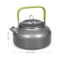 thumbnail image 4 of Graflsoa Théière Compacte en Aluminium de 0,8l pour Extérieur avec Poignée Pliable pour Randonnée, Camping et Voyage, 4 of 6