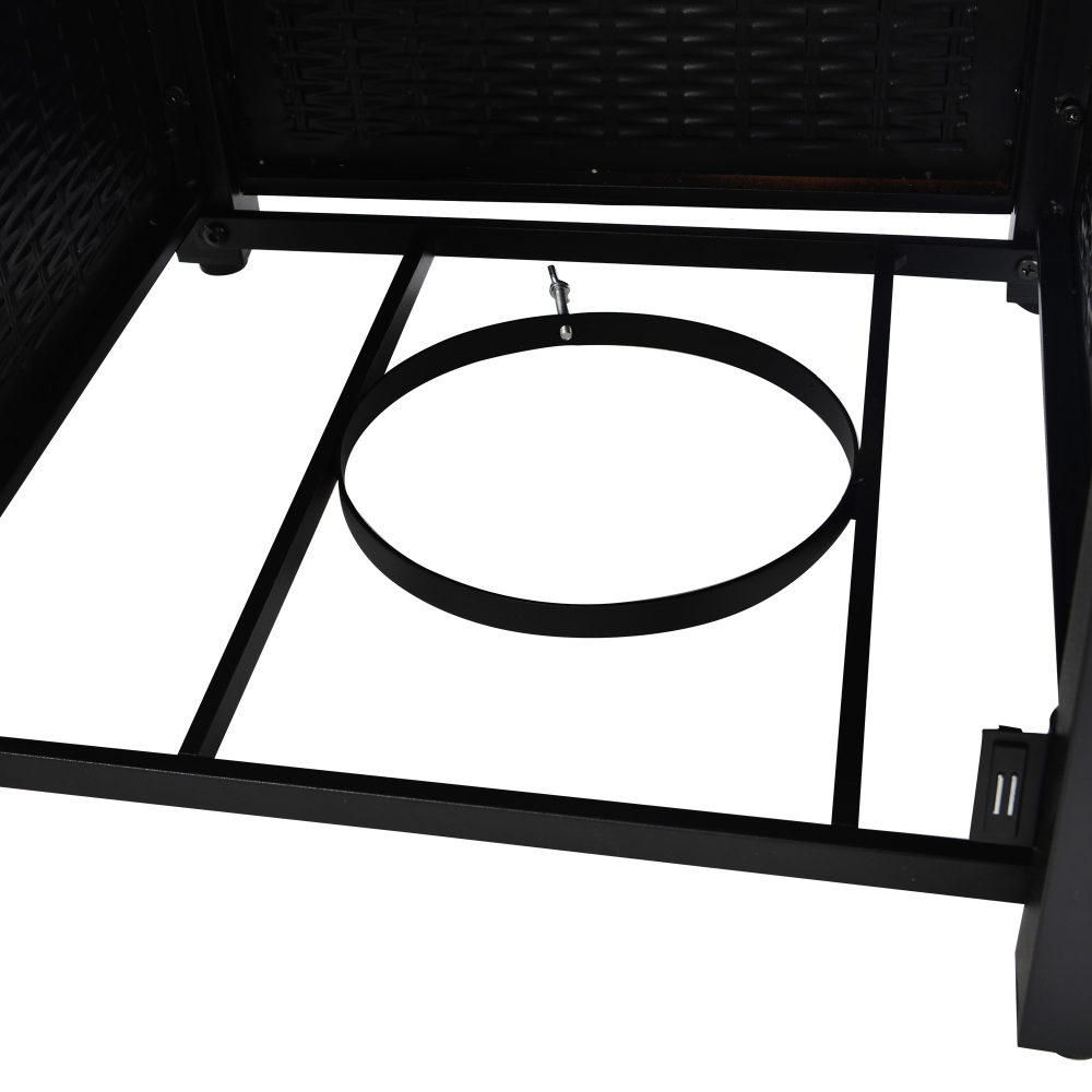 Outdoor Propane Gas Fire Pit Table with Steel Heater and Control Knob for Outdo with Steel