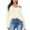 Beige, variant on Aoochasliy Womens Sweaters Clothes Pullover Elastic Solid Color Strap V-neck Tops