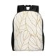 thumbnail image 1 of Easygdp Elegant Gold Leaf Pattern Mochila Versátil y Elegante: Comodidad, Almacenaje y Durabilidad para la Universidad, Trabajo, Viajes y Uso Diario, 1 of 8