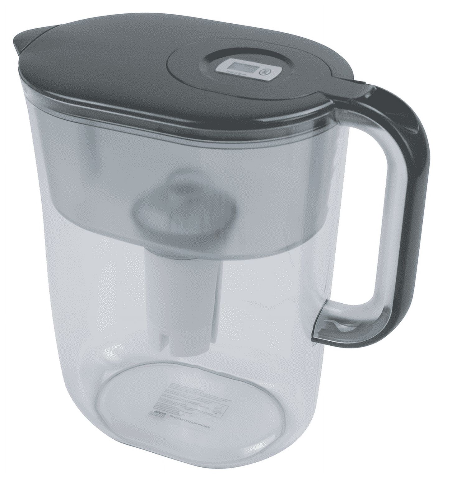 Great Value 10-Cup Water Filter Pitcher, Gray