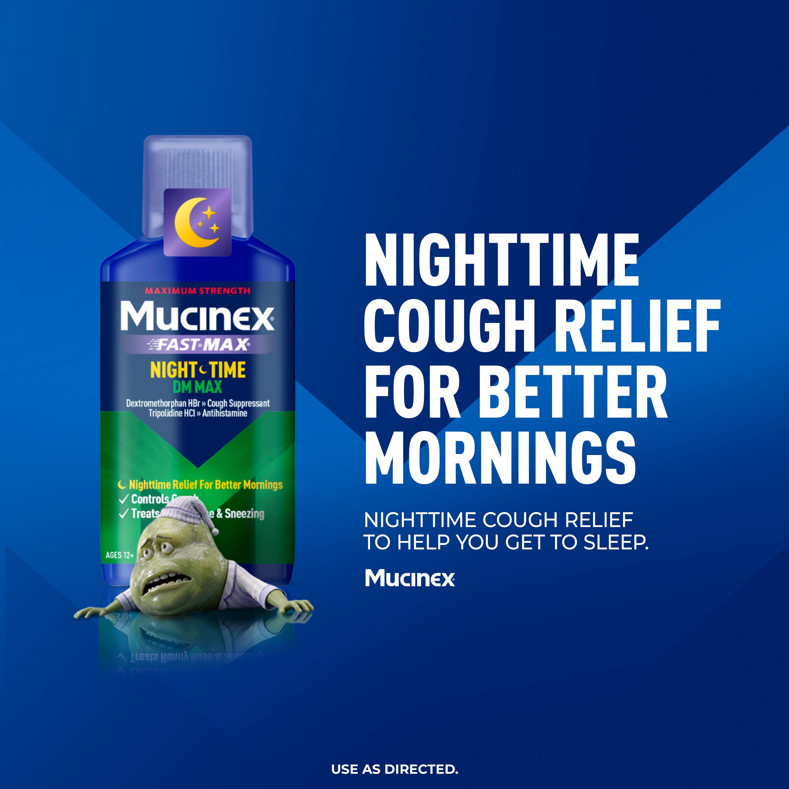 Mucinex Fast Max DM Max Nighttime Cough Liquid 6 fl oz
