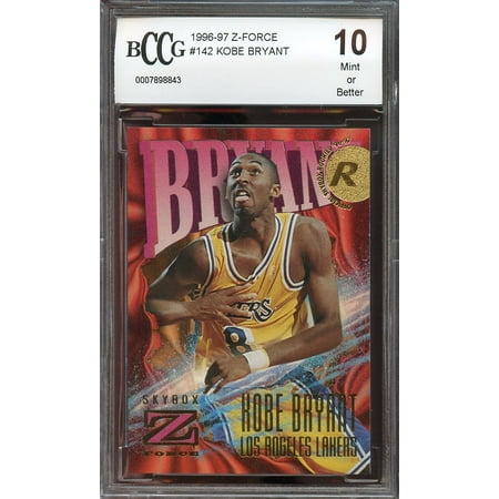 1996-97 z-force #142 KOBE BRYANT los angeles lakers rookie card BGS BCCG (Best Kobe Bryant Rookie Cards)