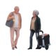 thumbnail image 1 of Figuras de personas a escala 1/64, escena en miniatura, tren realista, decoración de ferrocarril, jardín de hadas 2 piezas, 1 of 9