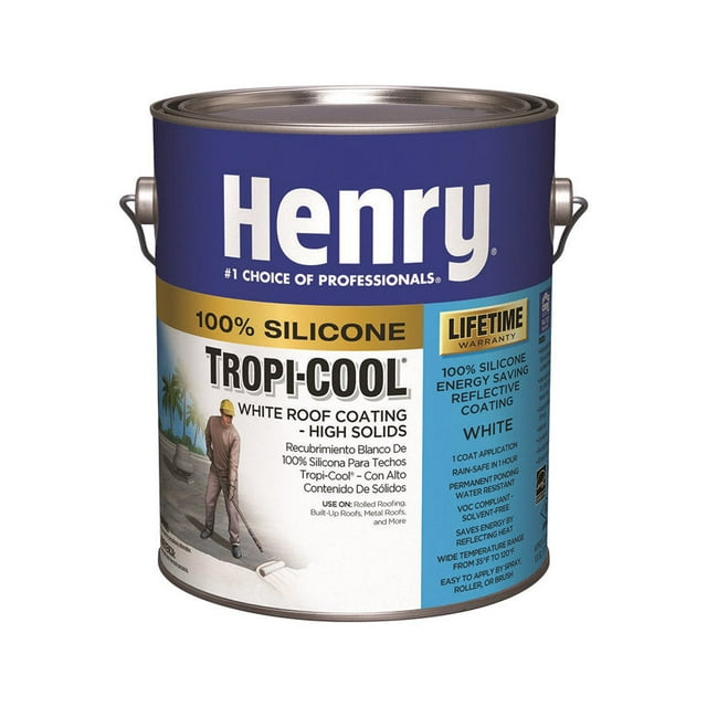 Revestimiento de techo Henry Tropi-Cool White Silicone 3.41L
