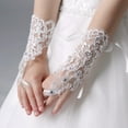 thumbnail image 4 of Girls Lace Gloves Princess Gloves for Kids Party Gloves Wedding, Formal Pageant Gloves, 4 of 6