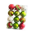 thumbnail image 1 of Adornos navideños de bolas, bolas decorativas resistentes, novedad, diámetro 2,36 pulgadas Estilo C, 1 of 8