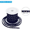 thumbnail image 2 of EP 65.6ft Studded Faux Suede Cord Rope for Jewelry Making, 5mm Micro Fibre Flat Leather Lace Beading String Ribbon with Rivets, Navy Blue Golden, 2 of 10