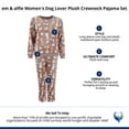 thumbnail image 6 of em & alfie  Dog Lover Plush Crewneck Pajama Set (Women), 6 of 6