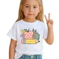 thumbnail image 4 of Grands Garçons de la Rentrée T-Shirts Graphiques Enfants T-Shirt à Manches Courtes Doux Chemise Décontractée Vêtements Tendance Blanc Taille 12-13T, 4 of 5