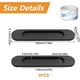thumbnail image 2 of Set of 2 Self-Adhesive Matte Black Aluminum Alloy Oval Sliding Door Handles, No Punching for Sliding Barn Doors, Windows, Cabinets, 2 of 5