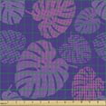 thumbnail image 2 of Exotic Fabric by the Yard, Tropical Monstera Leaves Contemporary Design Colors Aloha Vibes Summer Art, Decorative Upholstery Fabric for Chairs & Home Accents, Pink Purple Violet by Ambesonne, 2 of 5