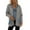 Grey, variant on Womens Cardigan Casual Long Sleeve Knitted Sweater Open Front With Two Piece Design Loose Fit Outerwear Coats
