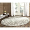 thumbnail image 2 of Safavieh Amherst Collection AMT422R Dark Grey and Beige Indoor,  Outdoor Round Area Rug (9' Diameter), 2 of 3