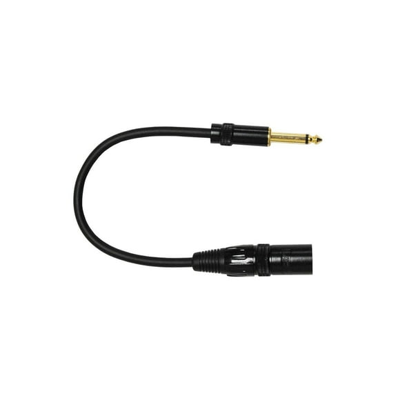 Audio 2000s E05101 1/4 Inch TS to XLR Male Audio Cable (1 Feet 1 Pack)