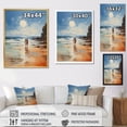 thumbnail image 4 of Designart "Beach Seaside Stroll painting" Nautical & Beach Floater Framed Canvas Print, 4 of 7