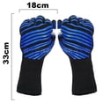 thumbnail image 2 of Guantes resistentes al calor del horno de microondas del silicón ignífugo ignífugo de alta temperatura del Bbq, 2 of 5