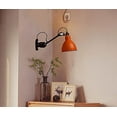 thumbnail image 5 of FSLiving Battery Operated Wall Sconces Wireless Orange Metal Shade Wall Lamp Industrial Adjust Up and Down Design E26 Base LED Nightstand Wall Light Fixture for Loft Corrider Entrance - 1 Light, 5 of 6