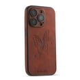 thumbnail image 3 of Decase for Apple iPhone 14 Phone Case,Ultra Thin Butterfly Embossed Pattern PU Leather Scratch-resistant Shockproof Protective Case Cover for iPhone 14,Brown, 3 of 4