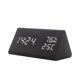 thumbnail image 1 of Wooden Alarm Clock, Smart LED Digital Clock for Bedroom/desks, Upgraded with Time Temperature, Adjustable Brightness and Voice, 1 of 5