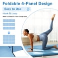thumbnail image 3 of BalanceFrom 4-Panel All-Purpose Folding Gymnastics Workout Mat, 10' x 4' x 2", Light Blue, 3 of 7