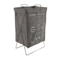 thumbnail image 1 of Cesto Para La Colada Con Estante De Metal, Cesto Plegable Para Ropa Sucia, Cesto Para La Colada Con Marco En X De Metal Plegable Con Asas Para Dormitorio, Universidad, Espacio, 1 of 7