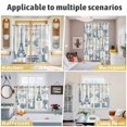 thumbnail image 5 of Eiffel Tower Kitchen Curtains Window Panels, European Architectural Retro Hand-Painted Insulated Window Treatment Curtain, Grommet Curtains for Bedroom/Living Room/Bathroom, 2 Piece 52"Wx84"L, 5 of 8