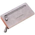 thumbnail image 2 of Women'S Wallet Large Wallet Women'S Long Wallet Large Capacity Leather Case Card Compartment Wallet Cell Phone Pocket With Hand Strap Elegant Wallet - Gray, 2 of 7