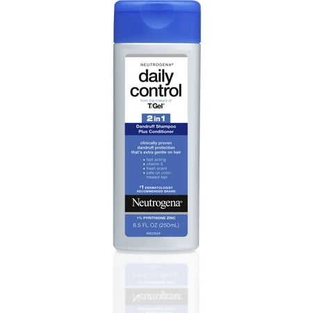 Neutrogena T/Gel Daily Control Anti-Dandruff 2-in-1 Shampoo & Conditioner, 8.5 Oz - Walmart.com