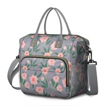 Pioneer Flower Floral Print Pattern Womens Lunch Box for Work,Insulated Large Lunch Bag for Tween and Teen,Loncheras Para Mujer,Leakproof Adult Lunch Bag for Work,Beach,Travel,Picnic,Camping