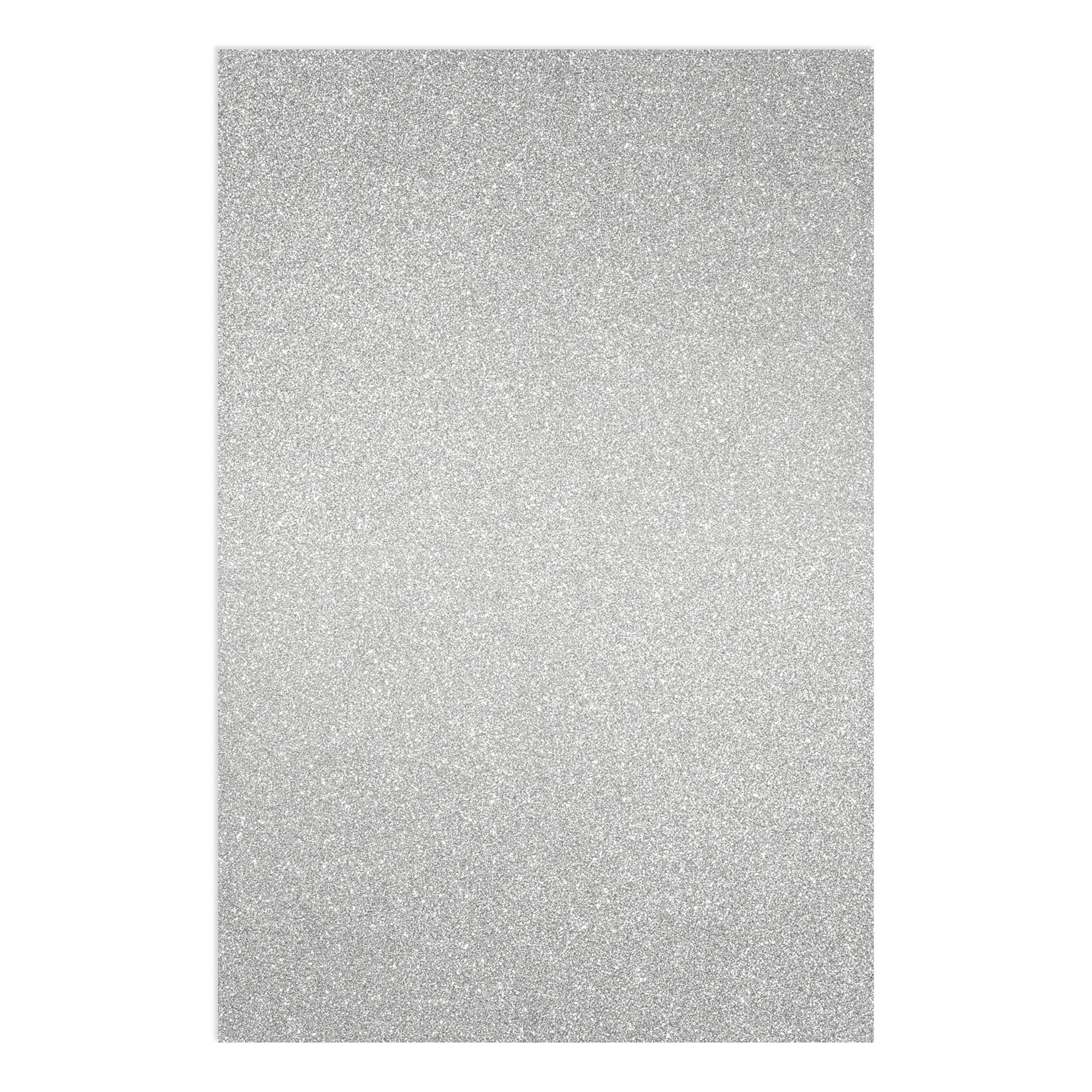 12 Pack Silver Glitter Stocking Shapes, Holiday Glitter Cardstock