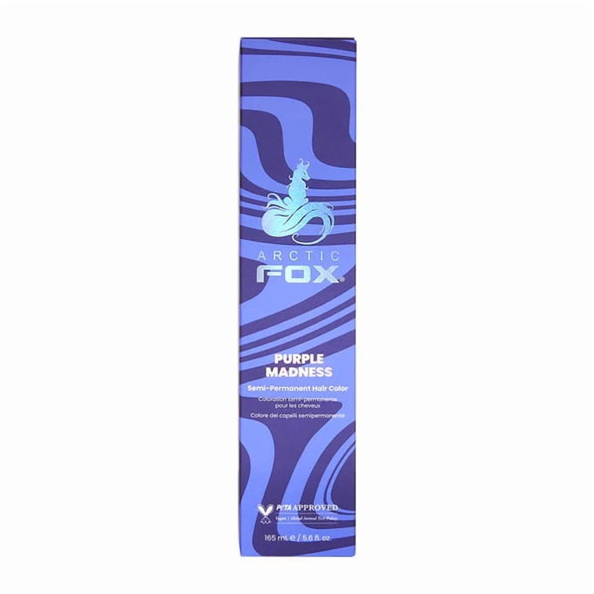 Arctic Fox Purple Madness Dark Purple Semi-Permanent Cruelty-Free Vegan Hair Dye Color
