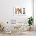 thumbnail image 2 of Stupell Industries Chic Fashion Heels Blue Orange Flats Fashion Feet, 30 x 40, Designed by Martina Pavlova, 2 of 5