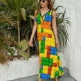 thumbnail image 6 of Building Blocks Construction Brick Sleeveless Dress Summer Women Clothes Dress for Pregnant Women Dresses, 6 of 9