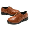 thumbnail image 7 of Boys Oxfords Dress Shoes Lace up School Uniform Shoes 1 Little Kid, 7 of 7