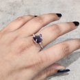 thumbnail image 5 of Natural Amethyst Ring, Rough Amethyst Gemstone Ring, Feb Birthstone, Prong Band, 925 Sterling Silver, Womens Ring, Christmas, Thanksgiving, Handmade, Statement Jewelry, Rough Gemstone Jewelry, 5 of 6