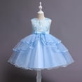 thumbnail image 2 of 2025 Vêtements Robe Robe Fleurie pour s Fête Princesse Enfant P Robes Formelles Dentelle Sans Manches Robe Tulle Robe Chic pour s Robe&Jupe, 2 of 4