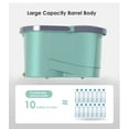 thumbnail image 4 of Automatic Rotating Mop with 4 Microfiber Replacement Heads - Lazy Magic Mop Bucket for Easy Cleaning, 4 of 5