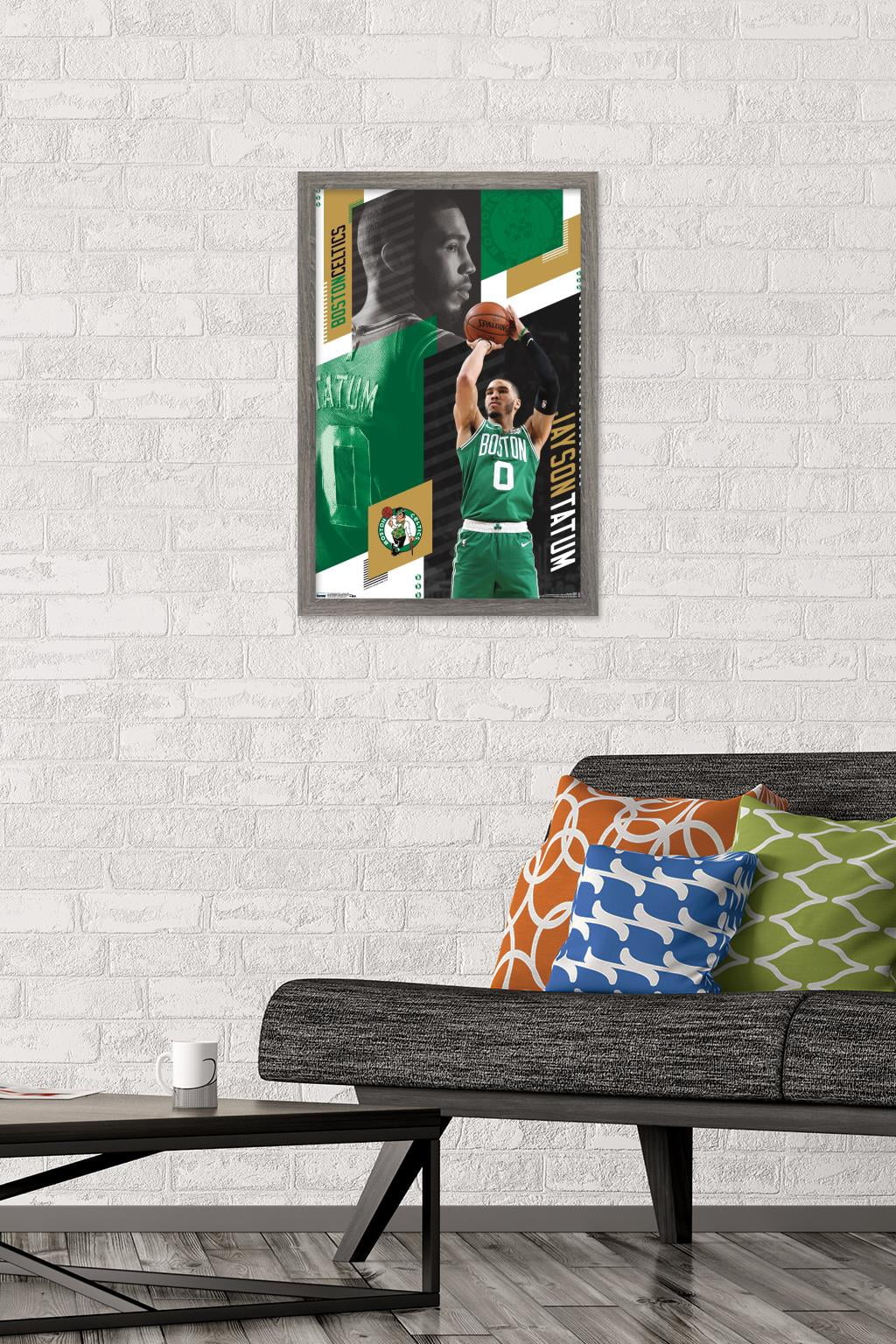 NBA Boston Celtics - Jayson Tatum 19 Wall Poster, 14.725" x 22.375", Framed