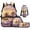 Sunset Running Horses, variant on Pzuqiu Purple Rose Dragon School Backpack for Girls 4 pcs Students Schoolbags Preschool Back Packs with Lunch Box Pencil Case Water Bottle Holder for Boys Girls Back to School