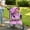 Pink, variant on CL.HPAHKL 3 Wheels Pet Stroller, Foldable Dog Cat Jogger Stroller with Cup Holder & Storage Basket for Small and Medium Dogs Cats, Purple