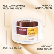 Karseell Collagen Hair Treatment Deep Repair Conditioning Argan Oil Collagen Hair Mask Essence for Dry Damaged Hair All Hair Types 25ml/ 0.34oz（24 packs)