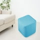 thumbnail image 3 of Funda elástica s lavables para reposapiés Taburete Azul Zulema  otomano cubre funda, 3 of 8
